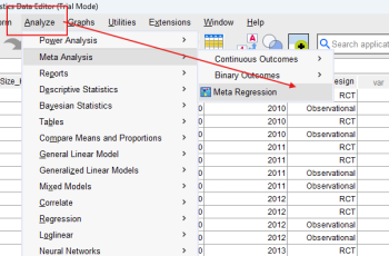 ‫تحلیل رگرسیون فراتحلیل در SPSS